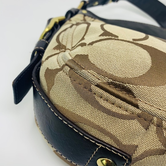 Coach Zoe Canvas and Leather Trim Shoulder Bag - Picture 16 of 16